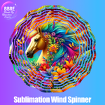 Horse Sublimation Wind Spinners
