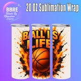 Golf 20 OZ Sublimation Transfer