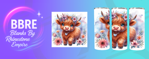 Cow 20 OZ Sublimation Print