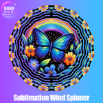 Butterfly Sublimation Wind Spinners