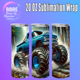 Fishing 20 OZ Sublimation Transfer