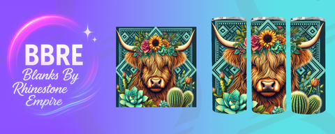 Cow 20 OZ Sublimation Print