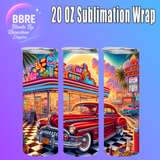 Motorbike 20 OZ Sublimation Transfer