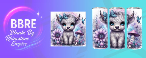 Cow 20 OZ Sublimation Print