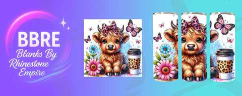 Cow 20 OZ Sublimation Print