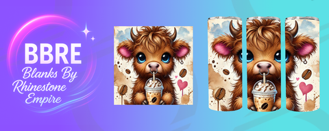 Cow 20 OZ Sublimation Print