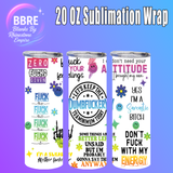 Motorbike 20 OZ Sublimation Transfer