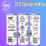 Monster Truck 20 OZ Sublimation Transfer