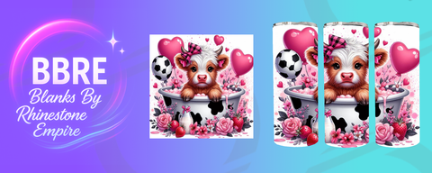 Cow 20 OZ Sublimation Print