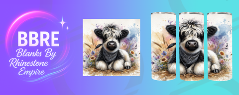 Cow 20 OZ Sublimation Print