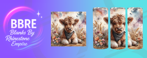 Cow 20 OZ Sublimation Print