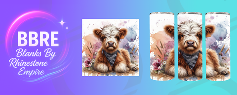 Cow 20 OZ Sublimation Print