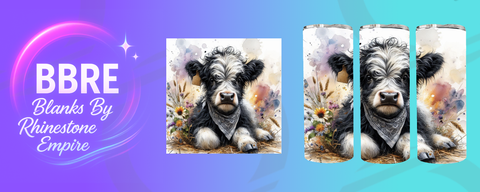 Cow 20 OZ Sublimation Print