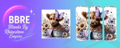 Cow 20 OZ Sublimation Print