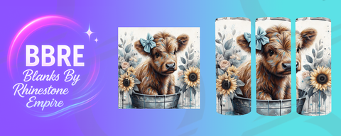 Cow 20 OZ Sublimation Print