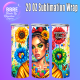 Floral 20 OZ Sublimation Transfer