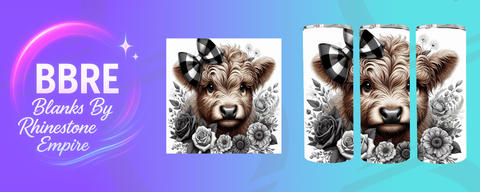 Cow 20 OZ Sublimation Print