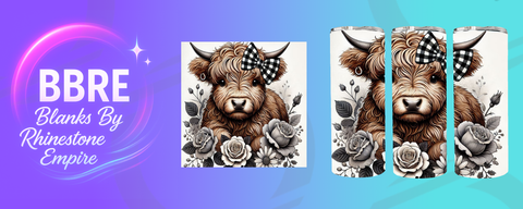 Cow 20 OZ Sublimation Print