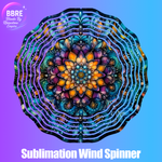Floral Gem Sublimation Wind Spinners