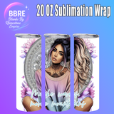 Modern Girl 20 OZ Sublimation Transfer