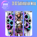 Modern Girl 20 OZ Sublimation Transfer