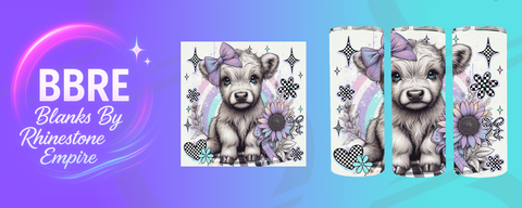 Cow 20 OZ Sublimation Print