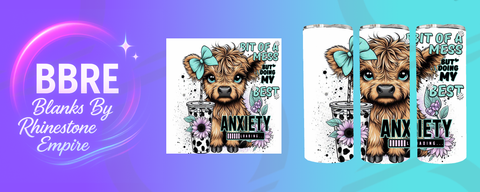 Cow 20 OZ Sublimation Print