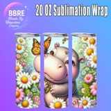 Hippo 20 OZ Sublimation Transfer