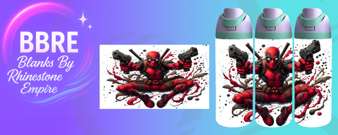Kids 24 OZ Sublimation Water Bottle Wrap