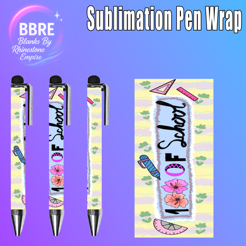 Teacher Sublimation Pen Wrap