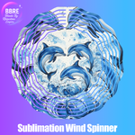 Dolphin Sublimation Wind Spinners