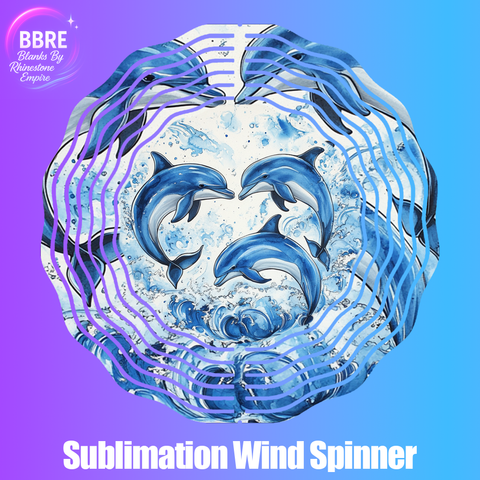 Dolphin Sublimation Wind Spinners