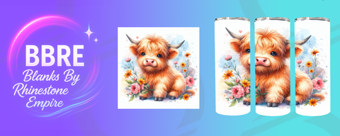 Cow 20 OZ Sublimation Print