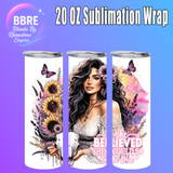 Modern Girl 20 OZ Sublimation Transfer