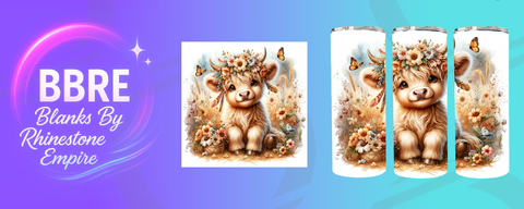 Cow 20 OZ Sublimation Print