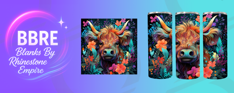 Cow 20 OZ Sublimation Print