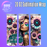 Cheeky Girl 20 OZ Sublimation Transfer