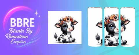 Cow 20 OZ Sublimation Print