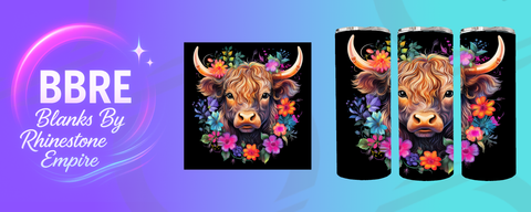 Cow 20 OZ Sublimation Print