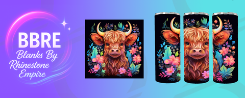 Cow 20 OZ Sublimation Print