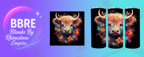 Cow 20 OZ Sublimation Print