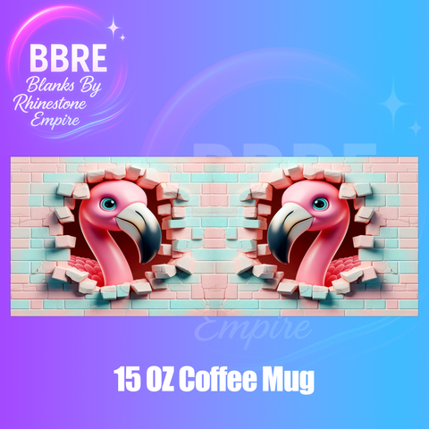 Flamingo 15 OZ Cup Wrap