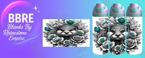 Animal 24 OZ Sublimation Water Bottle Wrap