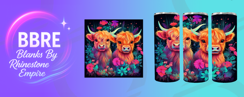 Cow 20 OZ Sublimation Print