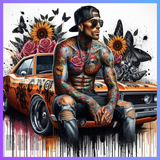 Tattoo Girl 20 OZ Wrap