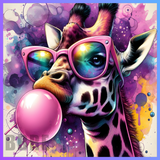 Bubblegum Girraffe 20 OZ Wrap