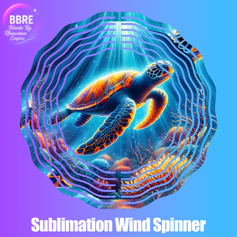 Turtle Sublimation Wind Spinners
