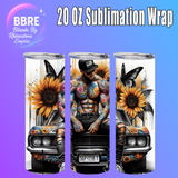 Modern Girl 20 OZ Sublimation Transfer