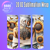 Modern Girl 20 OZ Sublimation Transfer