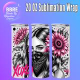 Cheeky Girl 20 OZ Sublimation Transfer